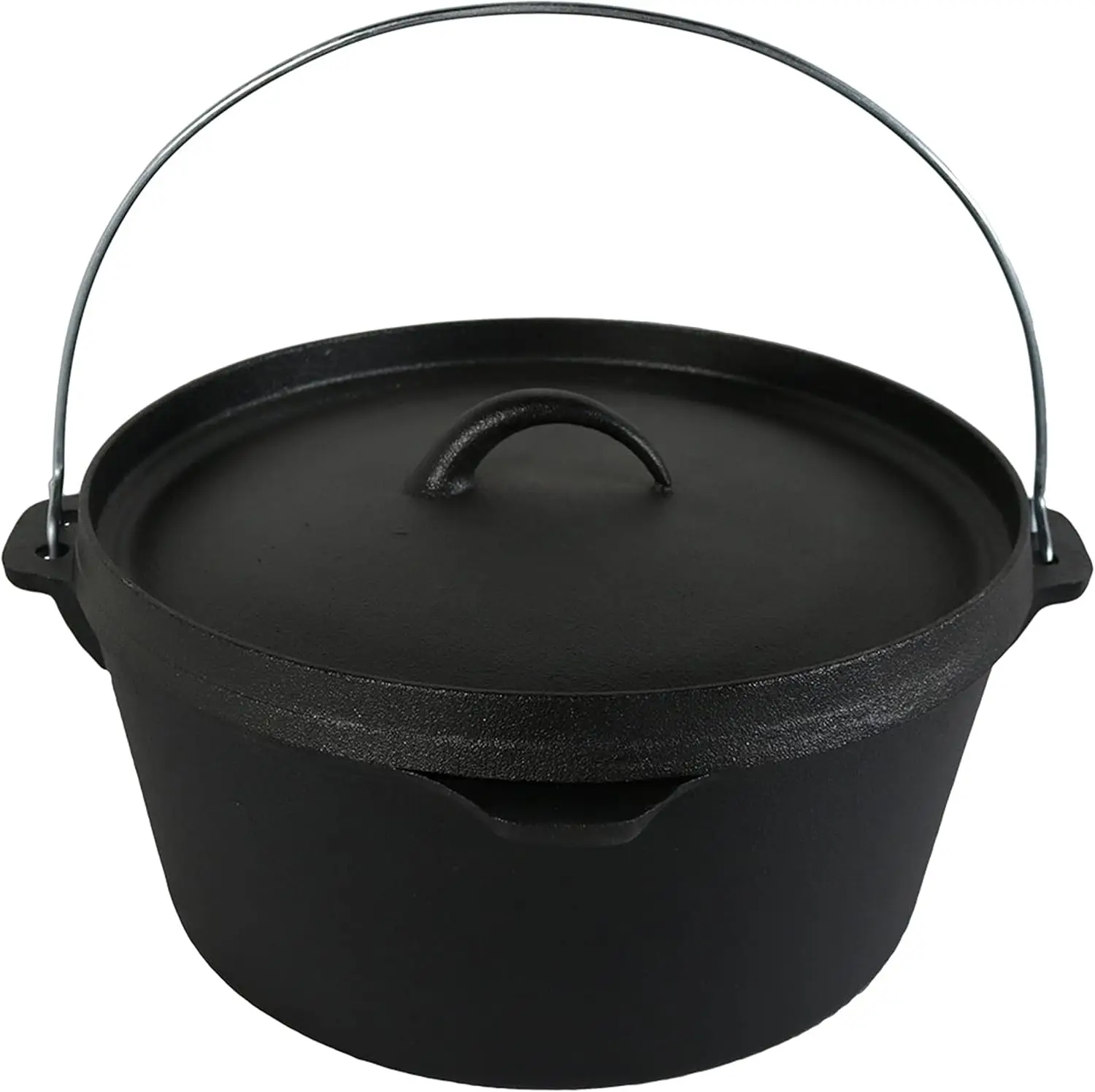 8-Quart Pre-Seasoned Cast Iron Deep Black Dutch Oven Pot with Lid and Handle - Camp Chili, Stew, and Soup Pot
8-Quart Pre-Seasoned Cast Iron Deep Black Dutch Oven Pot with Lid and Handle - Camp Chili, Stew, and Soup Pot