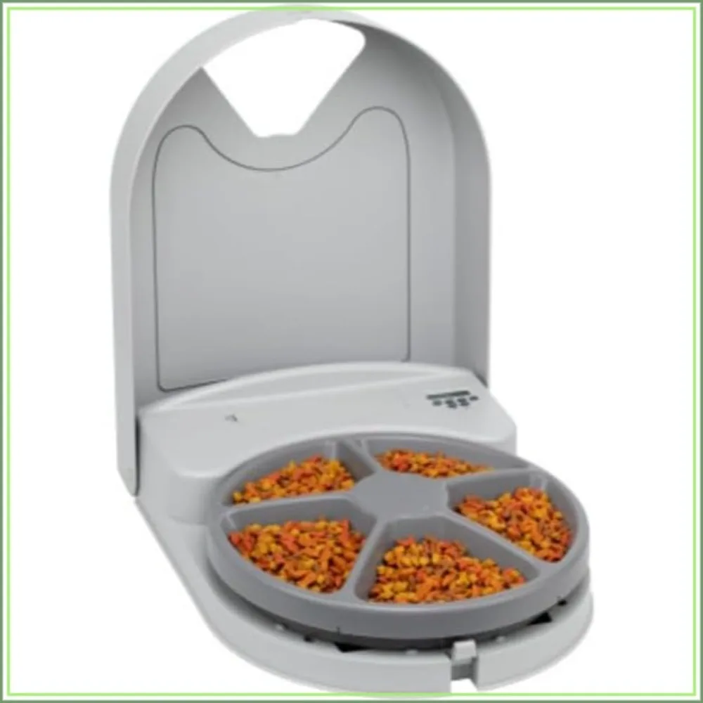 Automatic Dog Feeder, 5 Meals, 40 oz Capacity, Plastic, for Dry Food, Multiple Pets
Automatic Dog Feeder, 5 Meals, 40 oz Capacity, Plastic, for Dry Food, Multiple Pets
