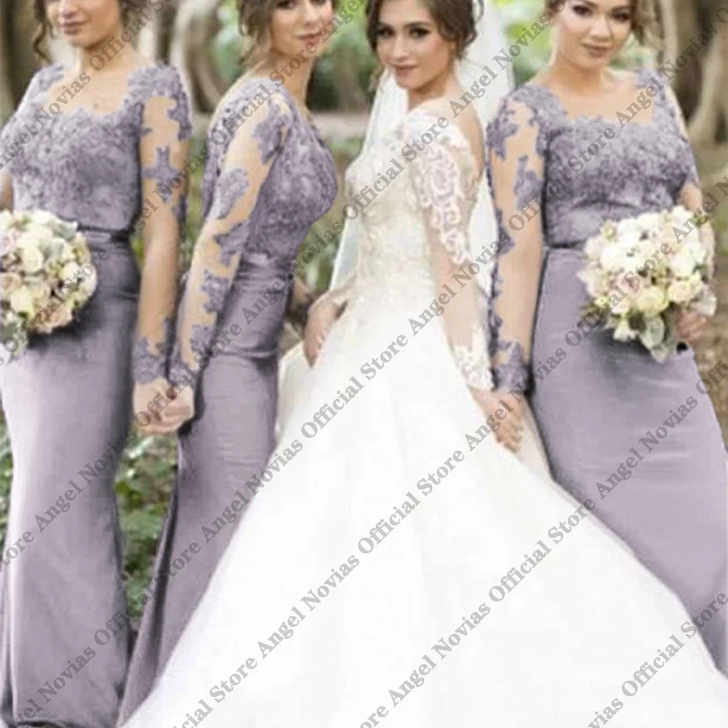Long Sleeves Lilac Lavender Bridesmaid Dresses 2026 Formal Wedding Guest Party Dresses Celebrity vestido madrinhas casamento
Long Sleeves Lilac Lavender Bridesmaid Dresses 2026 Formal Wedding Guest Party Dresses Celebrity vestido madrinhas casamento