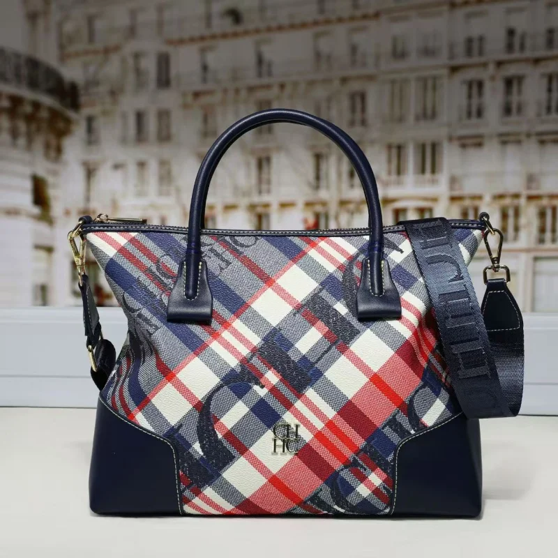 CH Luxury Plaid Women's Tote Bag Large Capacity Handbag with Gold Hardware Detachable Shoulder Strap Casual Crossbody Purse
CH Luxury Plaid Women's Tote Bag Large Capacity Handbag with Gold Hardware Detachable Shoulder Strap Casual Crossbody Purse