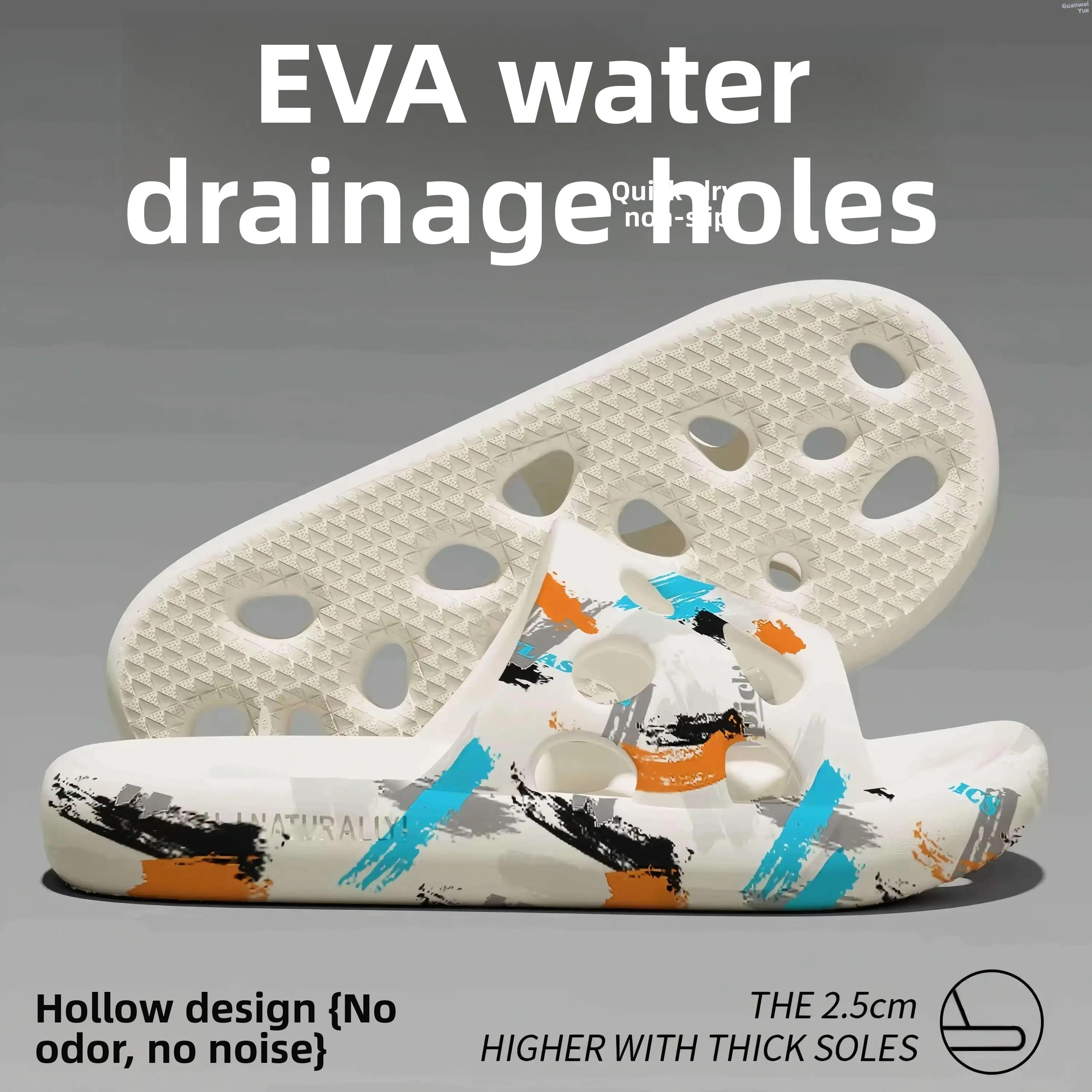 Bathroom Slippers EVA Anti-Slip Summer Home Indoor Women's Men's Shower Slippers Comfortable Breathable Water-Proof Flip Flops
Bathroom Slippers EVA Anti-Slip Summer Home Indoor Women's Men's Shower Slippers Comfortable Breathable Water-Proof Flip Flops