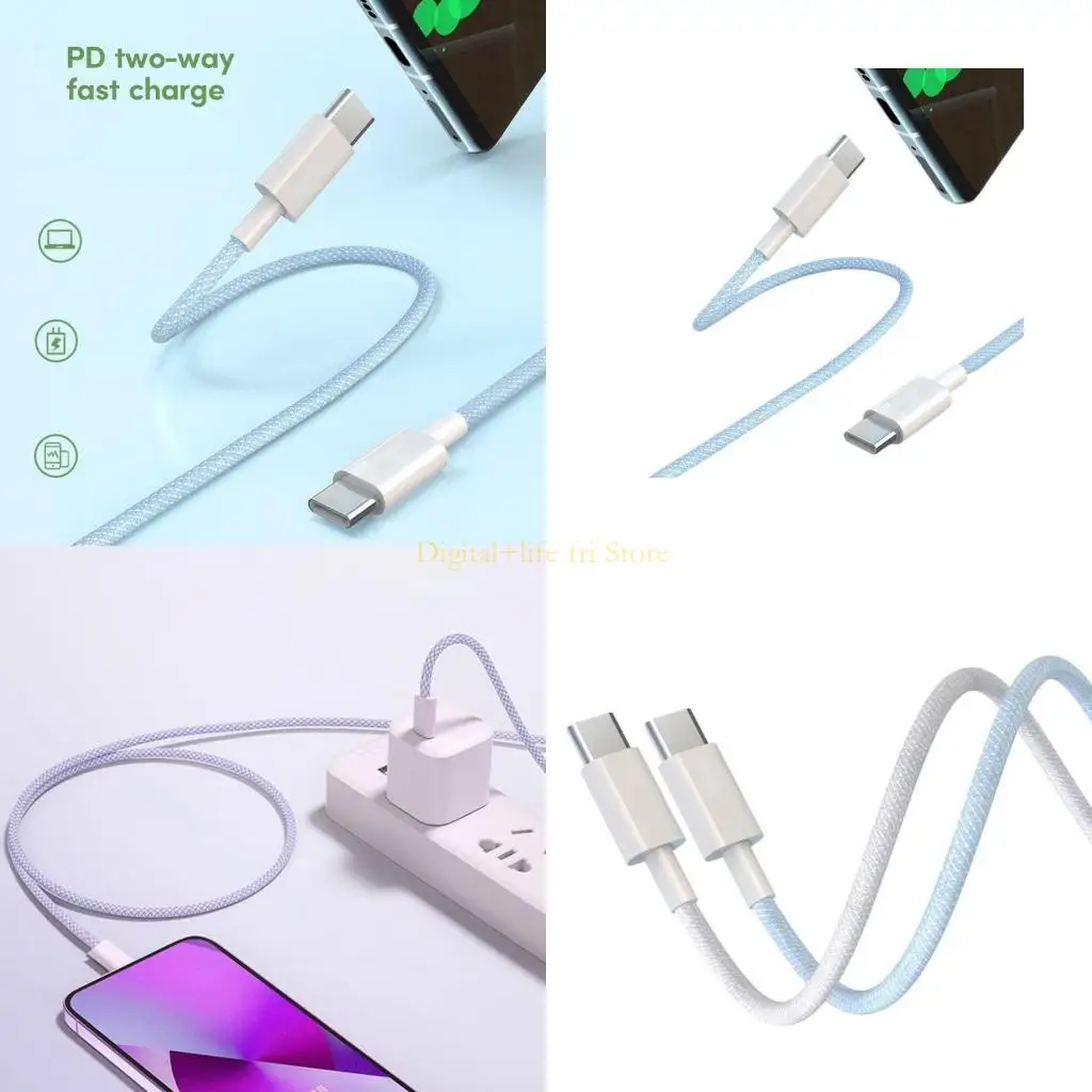 E06D Universal Double Type-C Data Cable Fast Charging & 480Mbps High Speed Data Transfer Cord Wire for Phone 15 Series
E06D Universal Double Type-C Data Cable Fast Charging & 480Mbps High Speed Data Transfer Cord Wire for Phone 15 Series