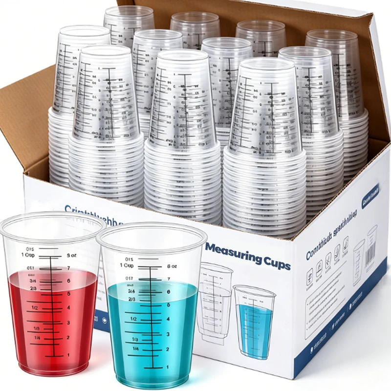Clear Measuring Cups Disposable Paint Mixing Cup Graduated Scale Liquid Beaker for Epoxy Resin Art Baking Kitchen Lab Containers
Clear Measuring Cups Disposable Paint Mixing Cup Graduated Scale Liquid Beaker for Epoxy Resin Art Baking Kitchen Lab Containers