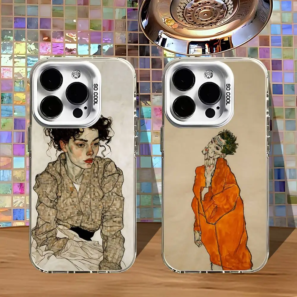 S-Schiele Painting Art Phone Case For iPhone 16,15,14,13,12,11,Pro,XS,Max,Plus,Mini,SE4,E White Matte Shockproof Cover
S-Schiele Painting Art Phone Case For iPhone 16,15,14,13,12,11,Pro,XS,Max,Plus,Mini,SE4,E White Matte Shockproof Cover