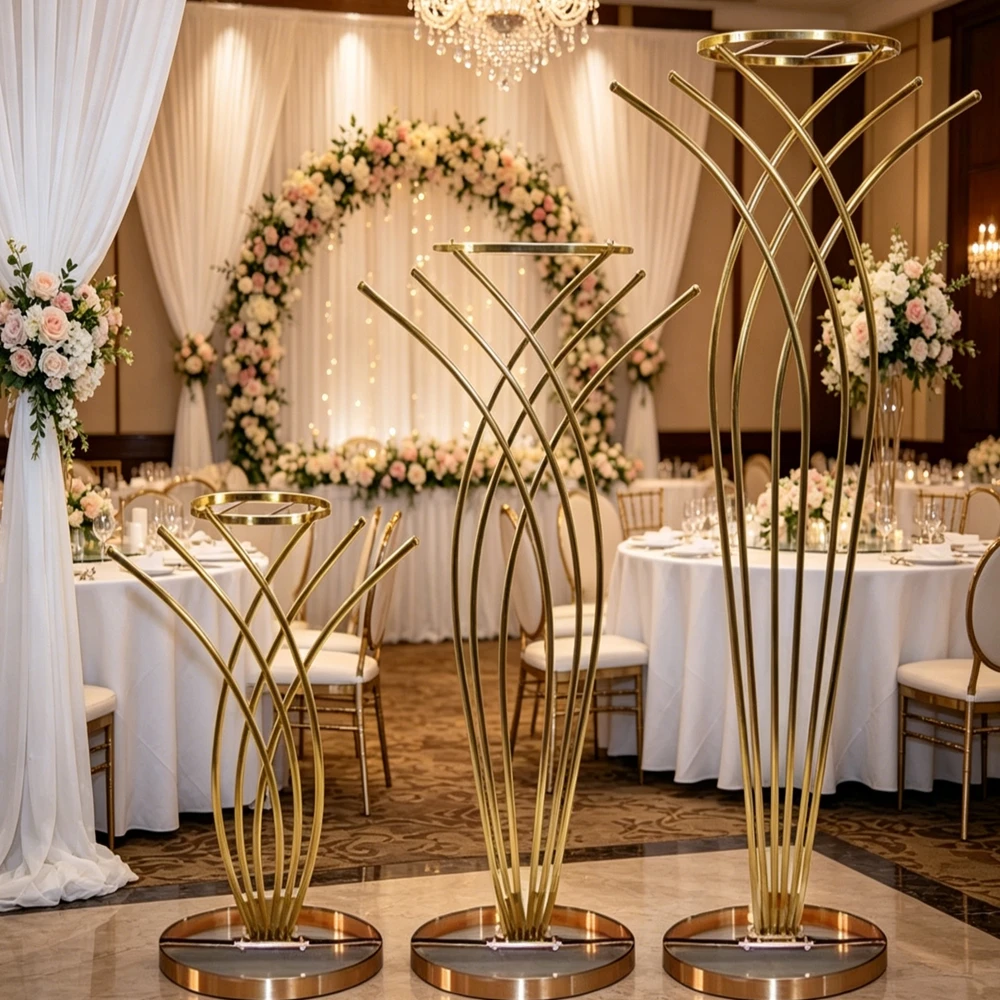 10pcs 60-110cm)Gold Metal Flower Display Stand Mermaid Tail Design Centerpiece Wedding Party Event Reception Decorations Supplie
10pcs 60-110cm)Gold Metal Flower Display Stand Mermaid Tail Design Centerpiece Wedding Party Event Reception Decorations Supplie