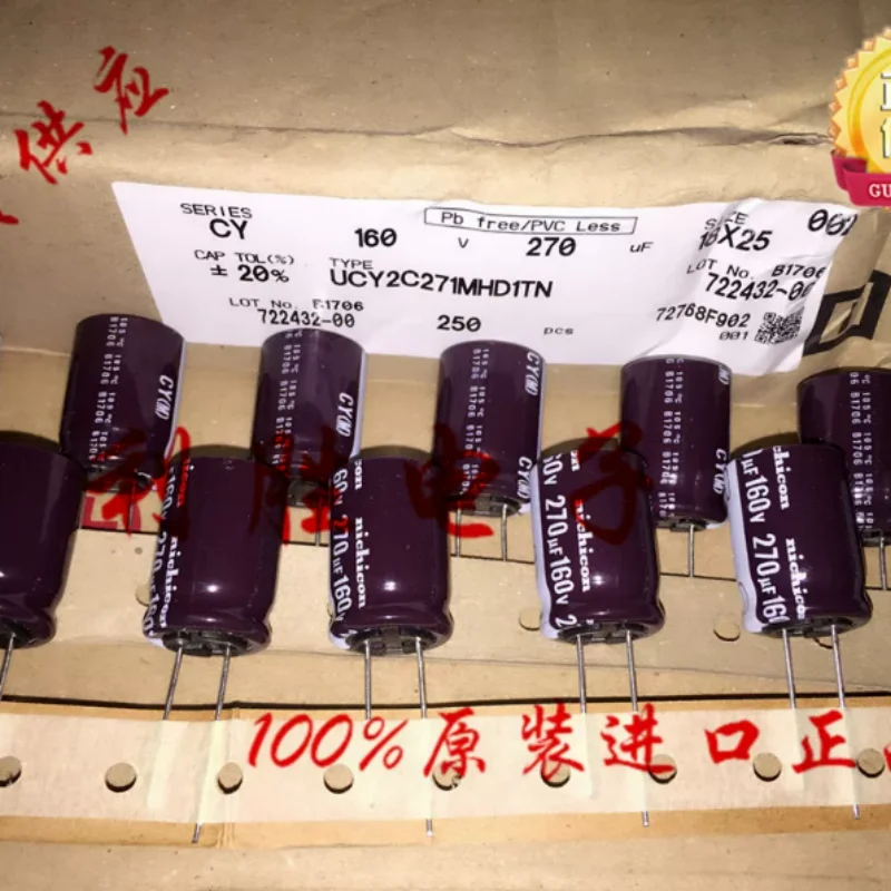 10PCS-100PCS 270UF 160V Japanese Nichicon capacitor 160V270UF 18 * 25 CY high-frequency low impedance
10PCS-100PCS 270UF 160V Japanese Nichicon capacitor 160V270UF 18 * 25 CY high-frequency low impedance