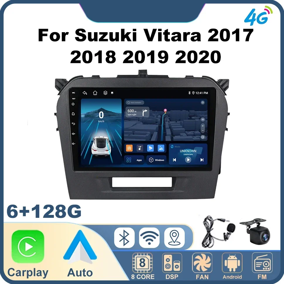 Авторадио Автомобильный стереоплеер для Suzuki Vitara 2017 2018 2019 2020 Беспроводной CarPlay WIFI BT GPS 8-ядерный автомобильный радиоприемник Мультимедийный плеер
Авторадио Автомобильный стереоплеер для Suzuki Vitara 2017 2018 2019 2020 Беспроводной CarPlay WIFI BT GPS 8-ядерный автомобильный радиоприемник Мультимедийный плеер