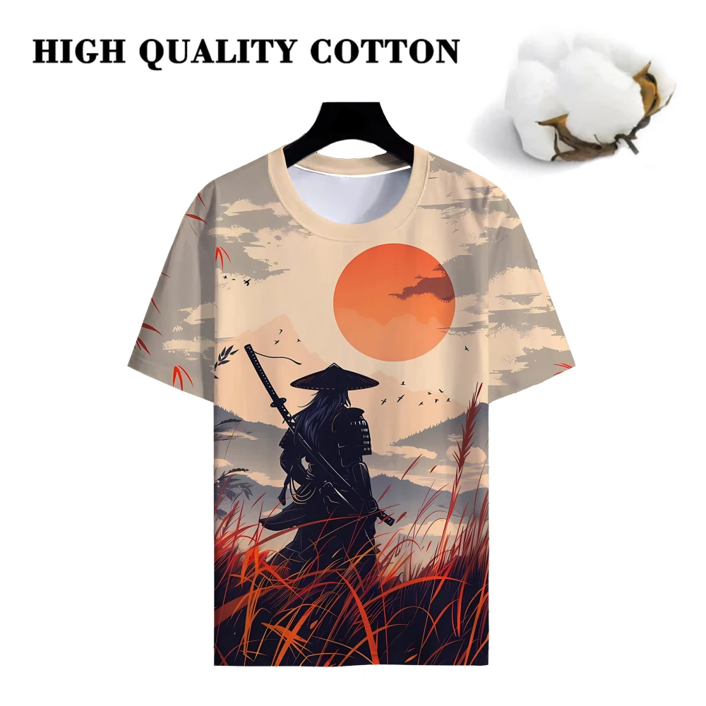 Japanese Samurai 3D Printed T Shirt Street Fashion Casual Clothes Summer Quick Dry Breathable O-Neck Cotton Short Sleeve Tops
Japanese Samurai 3D Printed T Shirt Street Fashion Casual Clothes Summer Quick Dry Breathable O-Neck Cotton Short Sleeve Tops