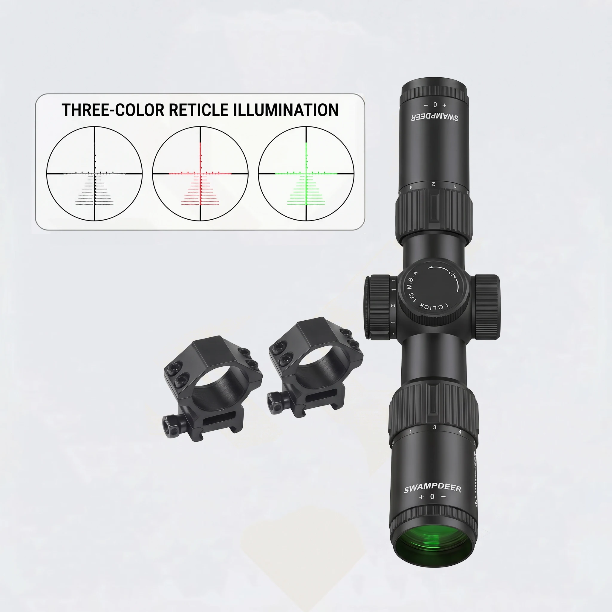 SWAMPDEER GT MAX 1.2-6X24IR MT Tactical Riflescope Airsoft Gear Hunting Accessories And Equipment Telescopic Sight For Rifles
SWAMPDEER GT MAX 1.2-6X24IR MT Tactical Riflescope Airsoft Gear Hunting Accessories And Equipment Telescopic Sight For Rifles