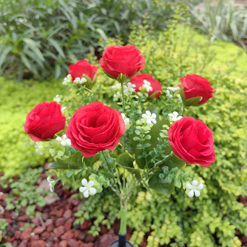 Solar Powered Rose Garden Lamp Outdoor Courtyard Lighting Waterproof Landscape Atmosphere Decorative Light Plug-In Installation
Solar Powered Rose Garden Lamp Outdoor Courtyard Lighting Waterproof Landscape Atmosphere Decorative Light Plug-In Installation