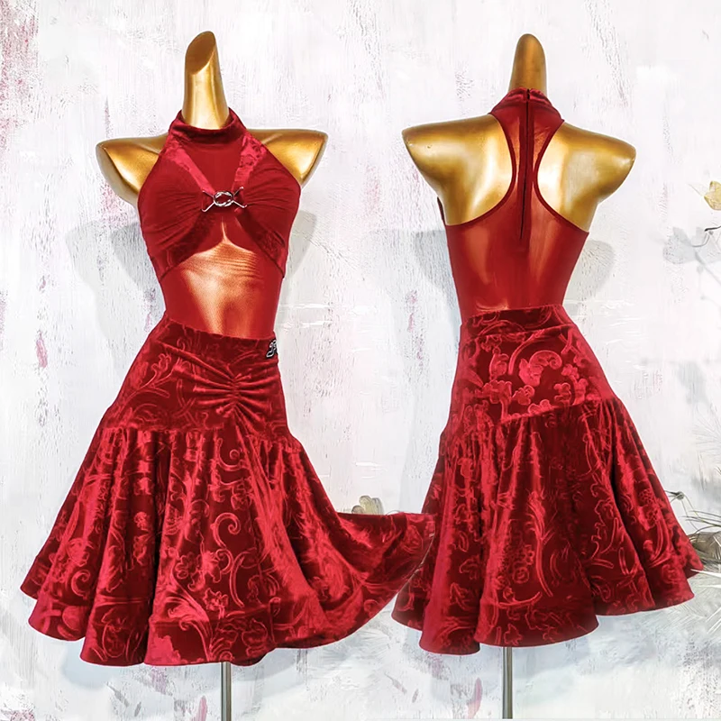 Костюм для латинских танцев, женский красный танцевальный купальник без рукавов, бархатная юбка для взрослых, сценическая одежда для латинских танцев, тренировочная одежда VDL4252
Костюм для латинских танцев, женский красный танцевальный купальник без рукавов, бархатная юбка для взрослых, сценическая одежда для латинских танцев, тренировочная одежда VDL4252