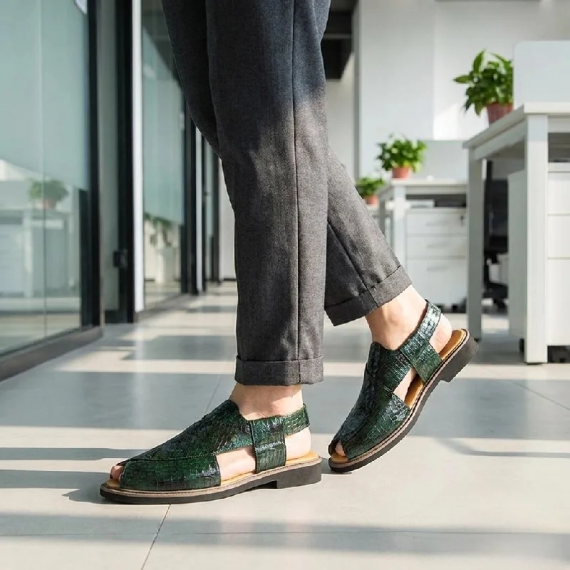Summer Men Sandals Green Color Italian Men Casual Business Office Fashion Sandals American Outdoor Travel Sandals Sizes 38-46
Summer Men Sandals Green Color Italian Men Casual Business Office Fashion Sandals American Outdoor Travel Sandals Sizes 38-46
