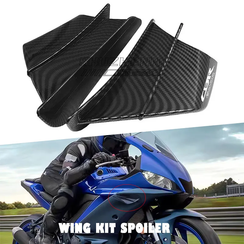 Motorcycle Spoiler Wing Aerodynamic Winglet For Honda CBR500R CBR 500R Accessories LOGO CBR500R
Motorcycle Spoiler Wing Aerodynamic Winglet For Honda CBR500R CBR 500R Accessories LOGO CBR500R 