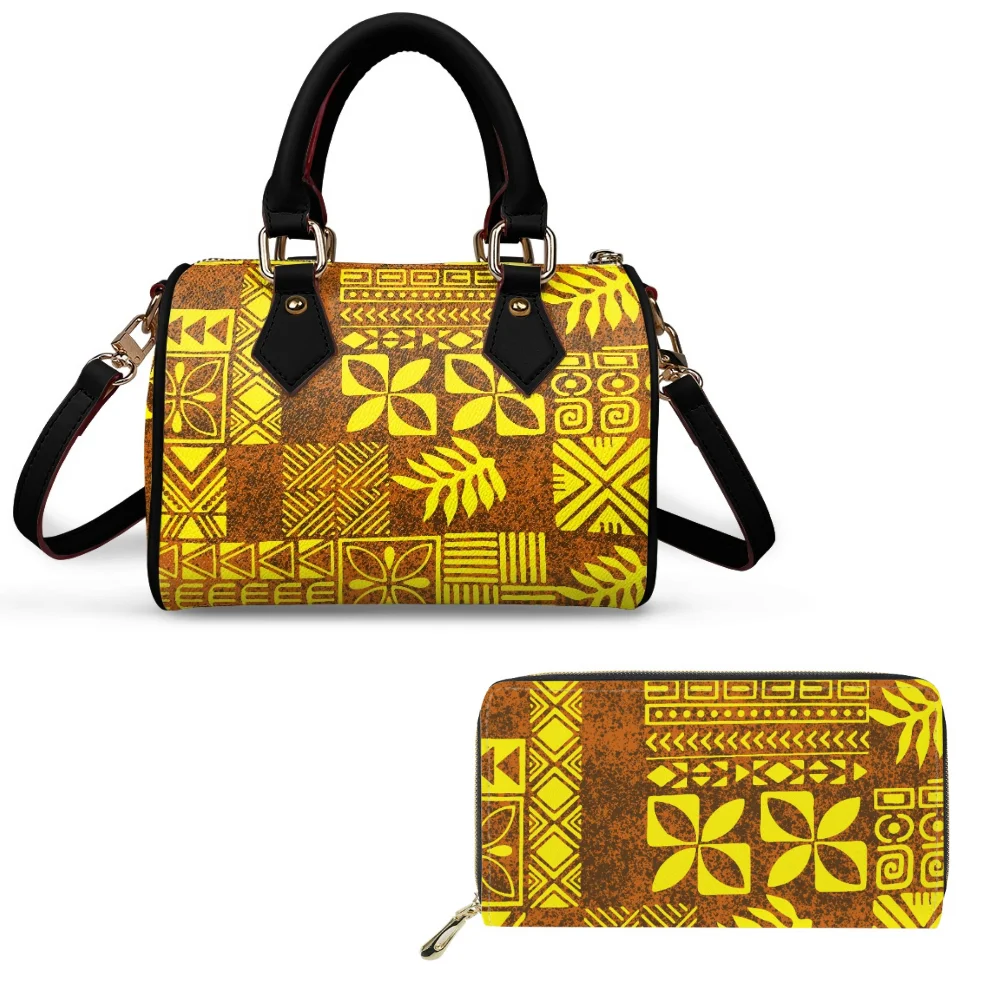 Polynesian Tribal Print Floral Print Pillow Bag Custom Women'S Tote Vintage Art Purse And Crossbody Bag High Quality 2-Piece Set
Polynesian Tribal Print Floral Print Pillow Bag Custom Women'S Tote Vintage Art Purse And Crossbody Bag High Quality 2-Piece Set