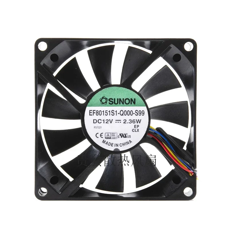 NEW SUNON ef80151s1-q000-s99 8015 80*80*15MM 12V 8cm four wire chassis PMW cooling fan
NEW SUNON ef80151s1-q000-s99 8015 80*80*15MM 12V 8cm four wire chassis PMW cooling fan