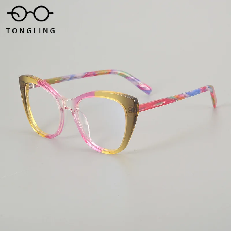 2025 new large frame cat-eye sexy women with color gradient acetate men glasses frame can be equipped with prescription lenses
2025 new large frame cat-eye sexy women with color gradient acetate men glasses frame can be equipped with prescription lenses