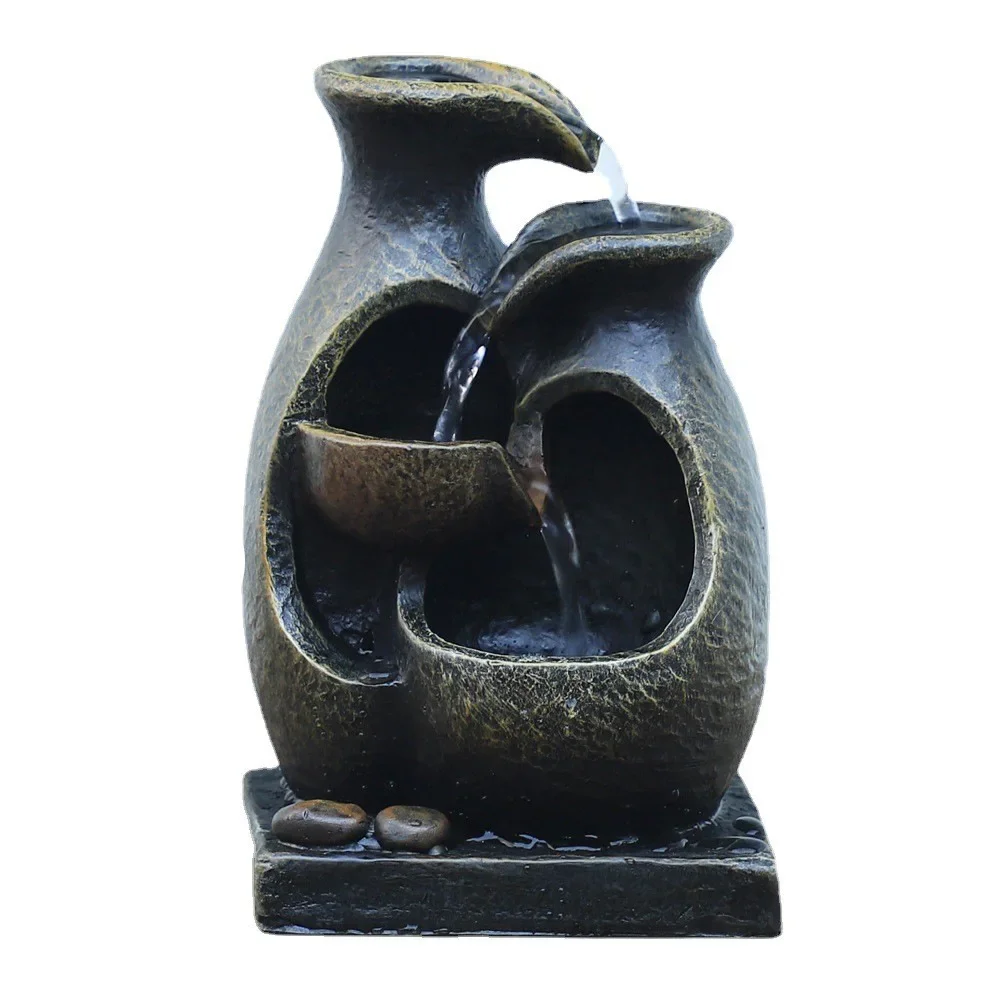 Indoor 4 Tier Water Fountain Waterfall Tabletop With Soothing Sound for Office and Home Decor Lucky Feng Shui Ornaments
Indoor 4 Tier Water Fountain Waterfall Tabletop With Soothing Sound for Office and Home Decor Lucky Feng Shui Ornaments