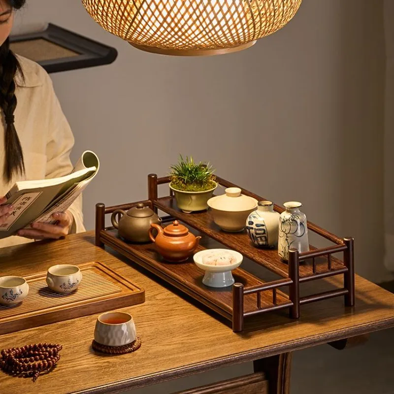 Teacup shelf Chinese small Bogu rack tea set teapot tea table desktop ornament retro shelf display rack
Teacup shelf Chinese small Bogu rack tea set teapot tea table desktop ornament retro shelf display rack