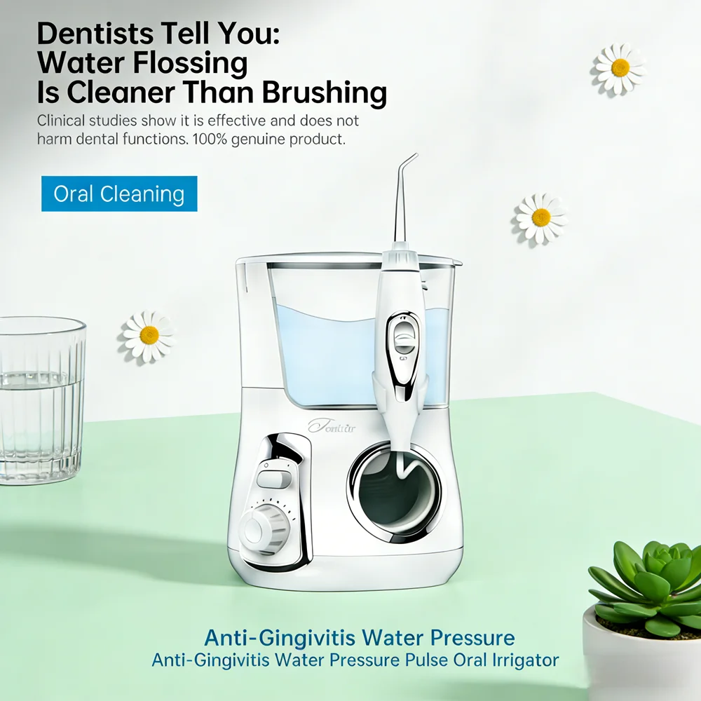Электрический ирригатор для полости рта 800 мл, 10 режимов очистки, 5 насадок, профессиональный домашний стоматологический водный ирригатор
Электрический ирригатор для полости рта 800 мл, 10 режимов очистки, 5 насадок, профессиональный домашний стоматологический водный ирригатор