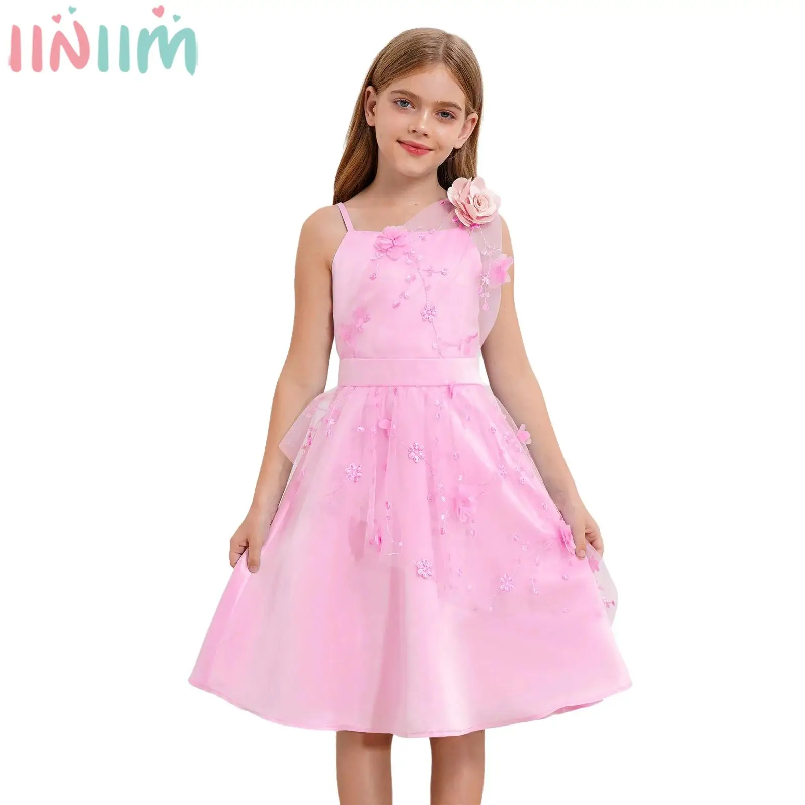 Children Girls Sleeveless Flower Embroidery Tulle Party Dress Birthday Wedding Evening Pageant Graduation Prom Princess Gown
Children Girls Sleeveless Flower Embroidery Tulle Party Dress Birthday Wedding Evening Pageant Graduation Prom Princess Gown