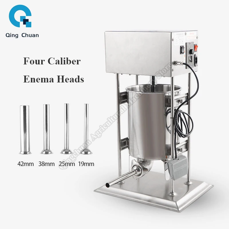 81 Sausage Stuffer Filling Machine Electric 10L15L Hot Dog Filler Stainless Steel Commercial Meat Stuffing Enema Machine
81 Sausage Stuffer Filling Machine Electric 10L15L Hot Dog Filler Stainless Steel Commercial Meat Stuffing Enema Machine