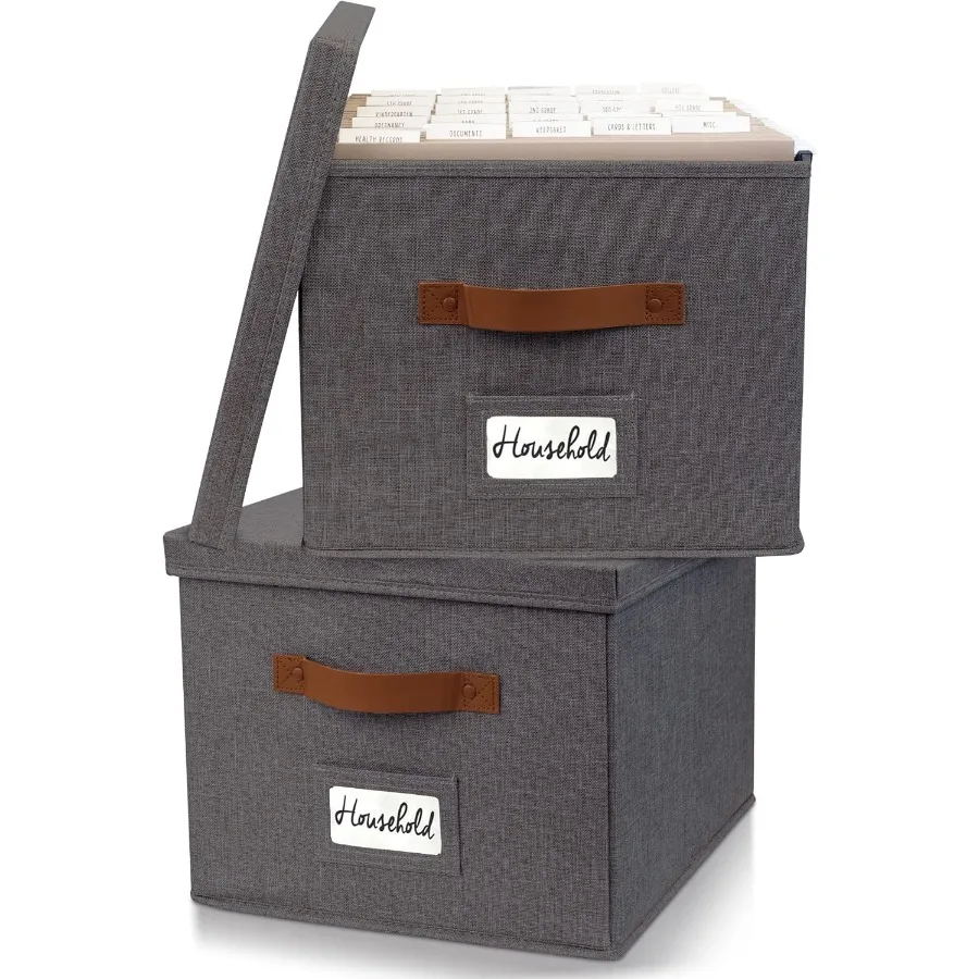 Drative File Organizer Box Set of 2 Collapsible Linen Filing Cabinets w Handles Are Perfect to Store all Your Documents Hanging
Drative File Organizer Box Set of 2 Collapsible Linen Filing Cabinets w Handles Are Perfect to Store all Your Documents Hanging