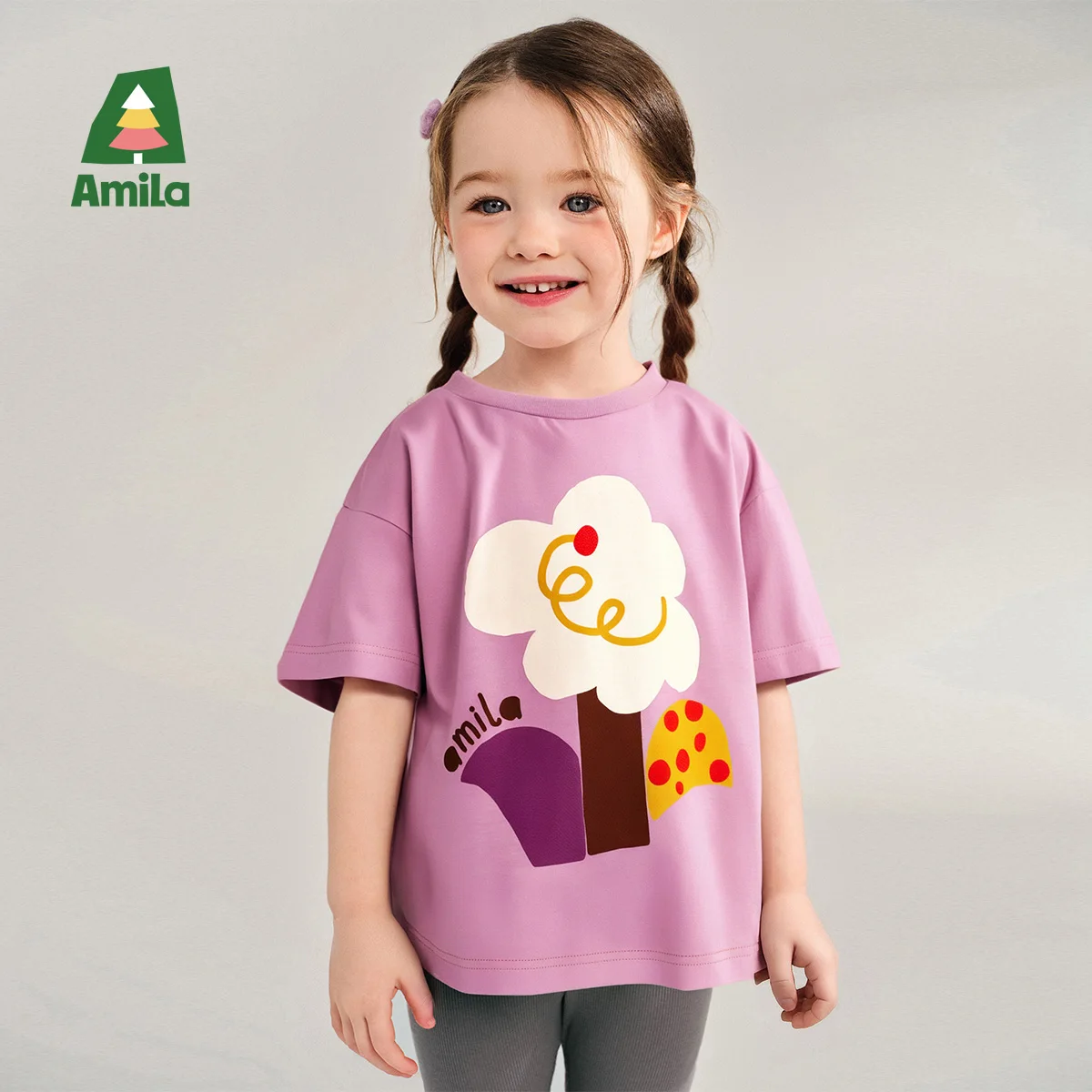 Amila Baby T-shirt 2025 Summer New Casual Fashionable Cute Cartoon Loose Comfortable Breathable Round Neck Clothing
Amila Baby T-shirt 2025 Summer New Casual Fashionable Cute Cartoon Loose Comfortable Breathable Round Neck Clothing