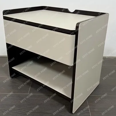 LS designer high-end saddle leather bedside table minimalist light luxury bedroom leather
LS designer high-end saddle leather bedside table minimalist light luxury bedroom leather