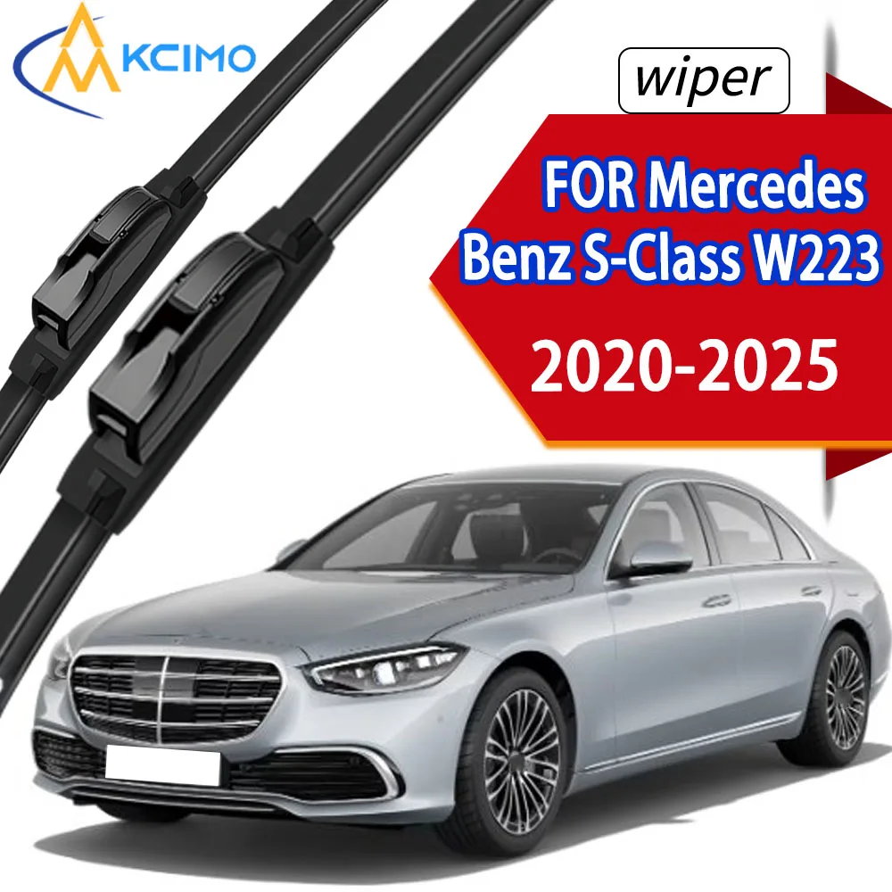 2Pcs Anti-Aging Rubber Wiper Blades For Mercedes-Benz S-Class W223 2020-2025 Front Window Replacement Parts
2Pcs Anti-Aging Rubber Wiper Blades For Mercedes-Benz S-Class W223 2020-2025 Front Window Replacement Parts