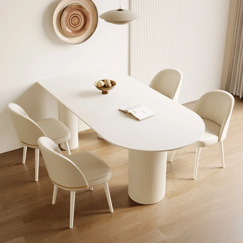Modern Light Luxury Restaurant Table Comfortable Cream Wind Aesthetics Restaurant Table European Mesas De Jantar Home Furniture
Modern Light Luxury Restaurant Table Comfortable Cream Wind Aesthetics Restaurant Table European Mesas De Jantar Home Furniture