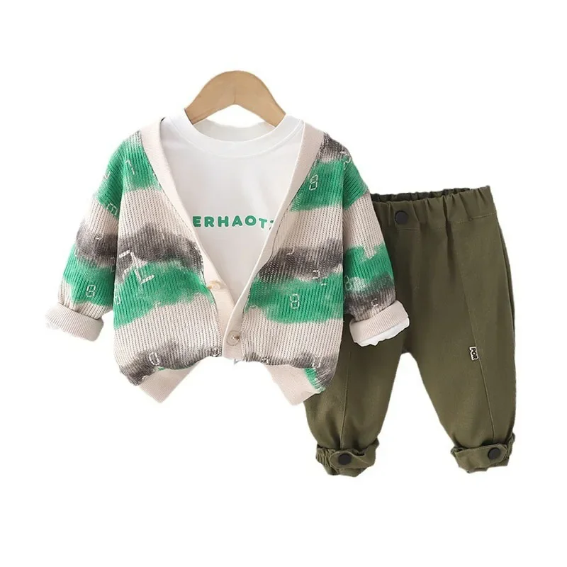 Boutique Baby Boy Spring Clothes 2024 Casual Tie DyeSingle Breasted Long Sleeve Jackets + T-shirts + Pants Boys Outfits Kids Set
Boutique Baby Boy Spring Clothes 2024 Casual Tie DyeSingle Breasted Long Sleeve Jackets + T-shirts + Pants Boys Outfits Kids Set