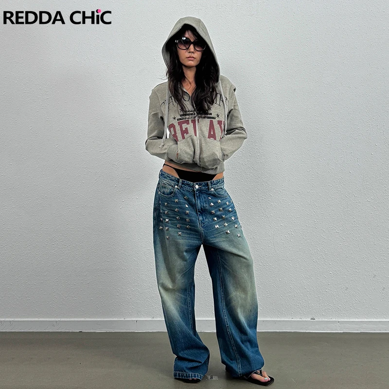 REDDACHiC джинсы-бойфренды с шипами в стиле панк, винтажные потертые усы, свободный крой, повседневные широкие брюки, брюки, корейская женская уличная одежда
REDDACHiC джинсы-бойфренды с шипами в стиле панк, винтажные потертые усы, свободный крой, повседневные широкие брюки, брюки, корейская женская уличная одежда