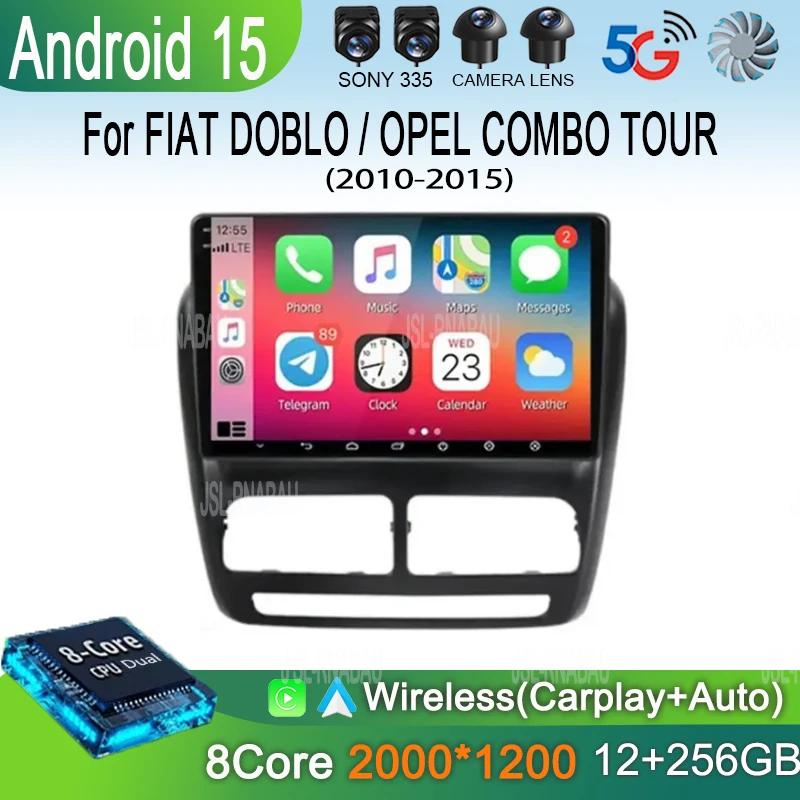 Android 15 Car Radio For FIAT DOBLO / OPEL COMBO TOUR 2010-2015 GPS Navi 1280*720 QLED DSP Carplay Multimedia Player NO DVD
Android 15 Car Radio For FIAT DOBLO / OPEL COMBO TOUR 2010-2015 GPS Navi 1280*720 QLED DSP Carplay Multimedia Player NO DVD