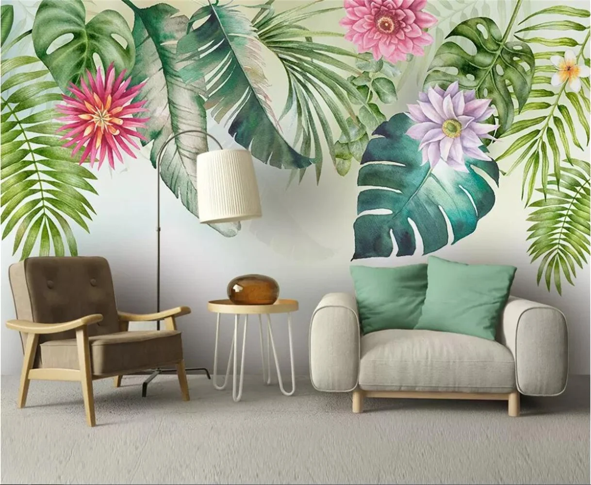 Nordic Minimalist Custom Photo Wallpaper Fresh Green Leaves Watercolor Style 3D Wall Stickers for Home Decor
Nordic Minimalist Custom Photo Wallpaper Fresh Green Leaves Watercolor Style 3D Wall Stickers for Home Decor