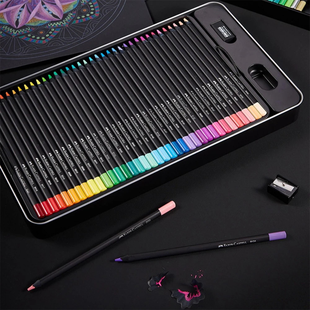 Faber Castell 72 Black Rods Oil Color Pencil Black Edition Soft Colored Pencil Kits For Color Drawing Pencil School Art Supplies
Faber Castell 72 Black Rods Oil Color Pencil Black Edition Soft Colored Pencil Kits For Color Drawing Pencil School Art Supplies