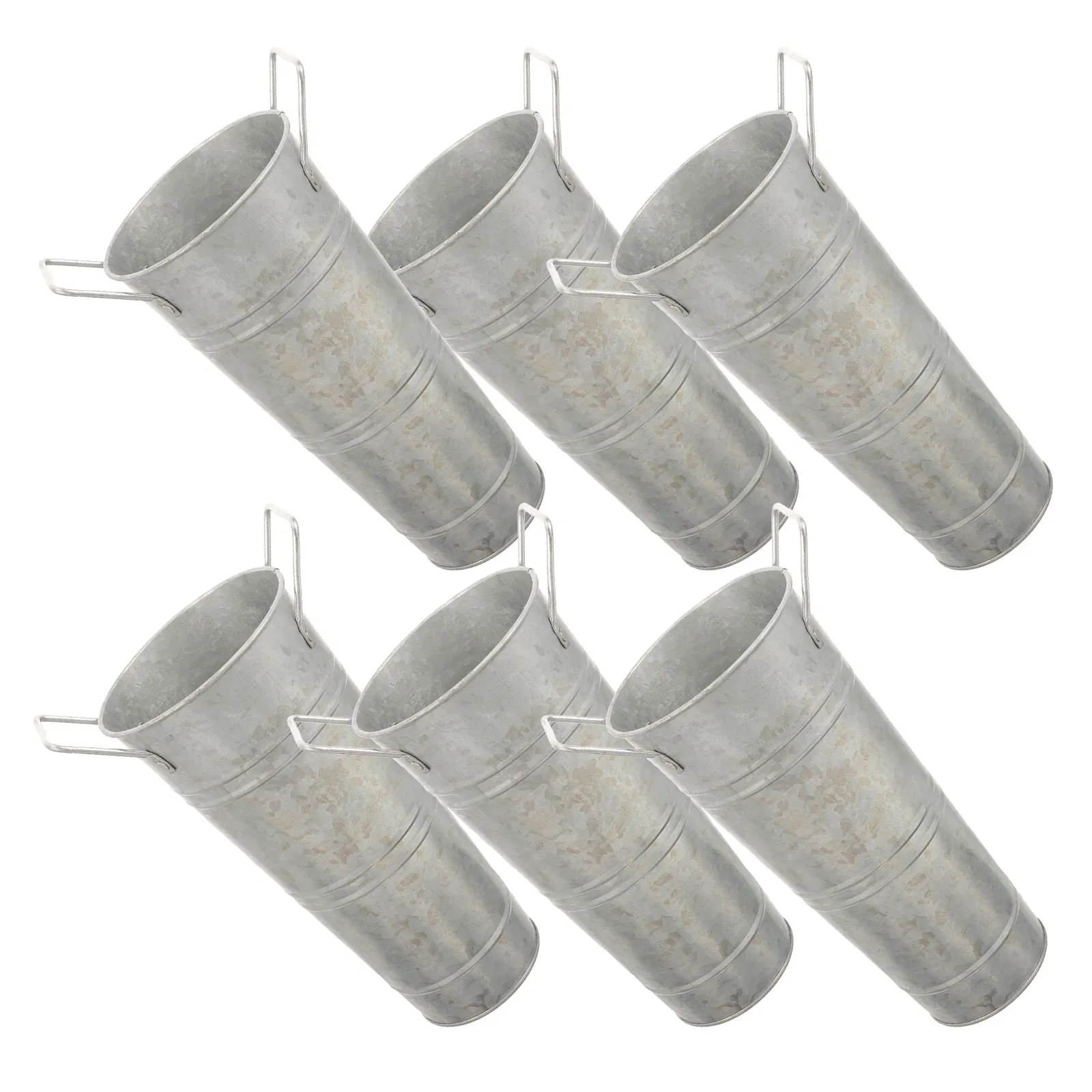 6Pcs Galvanized Farmhouse Metal Flower Buckets Rust Resistant Handles Rustic Wedding Flower Holders Decorative
6Pcs Galvanized Farmhouse Metal Flower Buckets Rust Resistant Handles Rustic Wedding Flower Holders Decorative