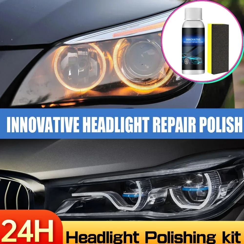 Car Headlight Refurbished Repair Refurbishment Liquid Car Light Repair Agent Headlight Renewal Polish Restore Fluid 20/30/50ml
Car Headlight Refurbished Repair Refurbishment Liquid Car Light Repair Agent Headlight Renewal Polish Restore Fluid 20/30/50ml