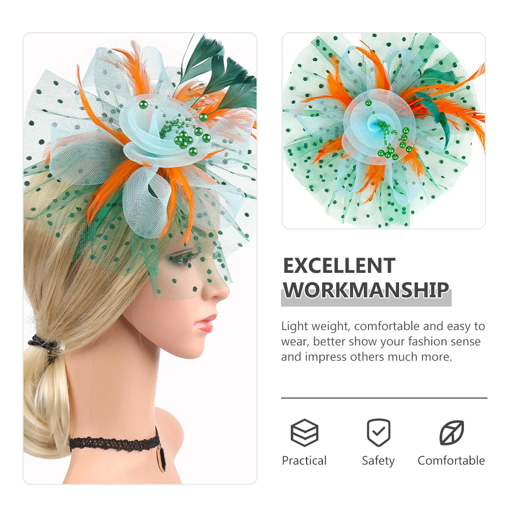 Color-blocked Head Flower Fascinator Hat Women for Bridal Headdress Tea Party Hats Headbands 
Color-blocked Head Flower Fascinator Hat Women for Bridal Headdress Tea Party Hats Headbands