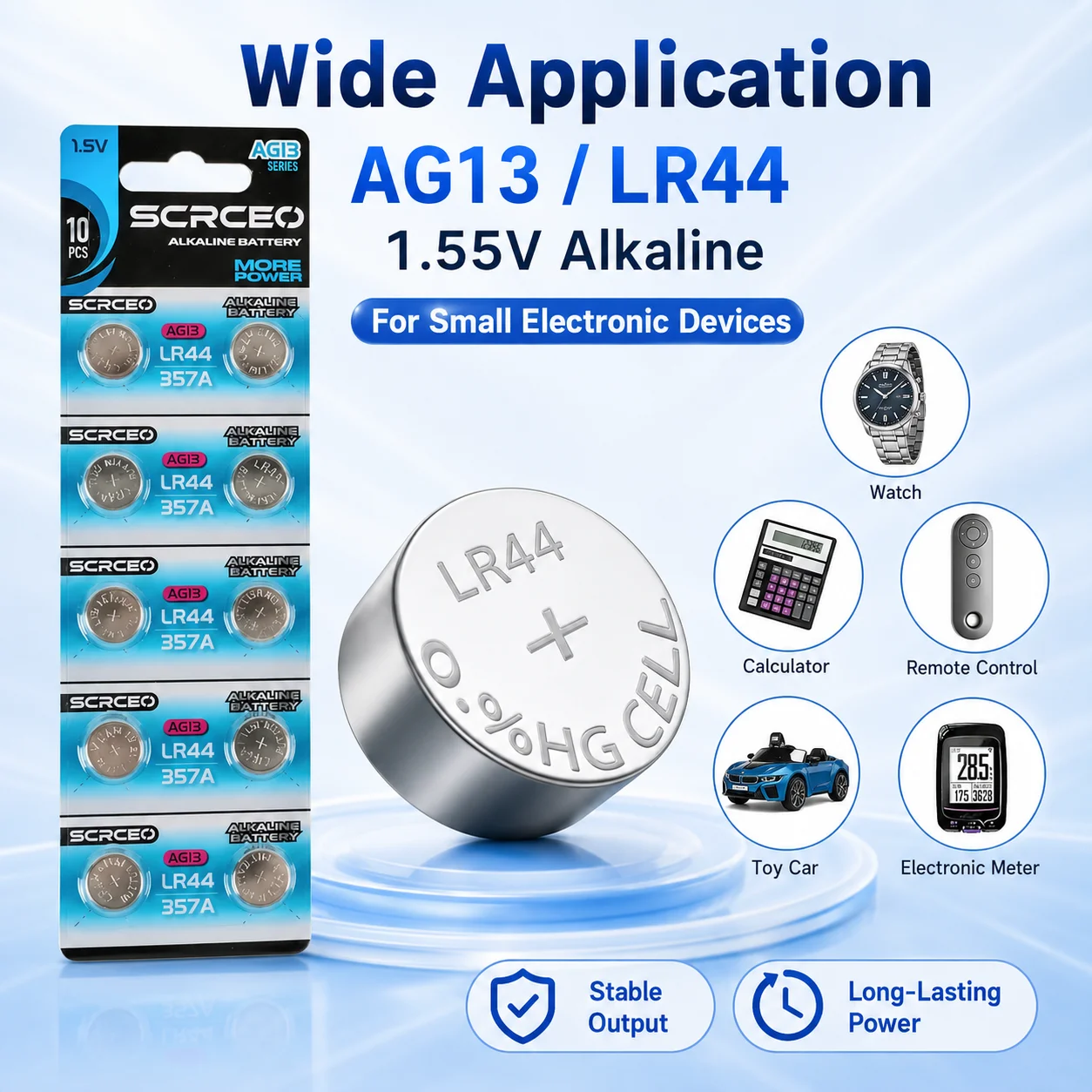 10-100PCS LR44 AG13 160mAh Alkaline Button Coin Battery L1154 SR44 357 Replacement Cell for Wrist Watch Fast Shipping
10-100PCS LR44 AG13 160mAh Alkaline Button Coin Battery L1154 SR44 357 Replacement Cell for Wrist Watch Fast Shipping