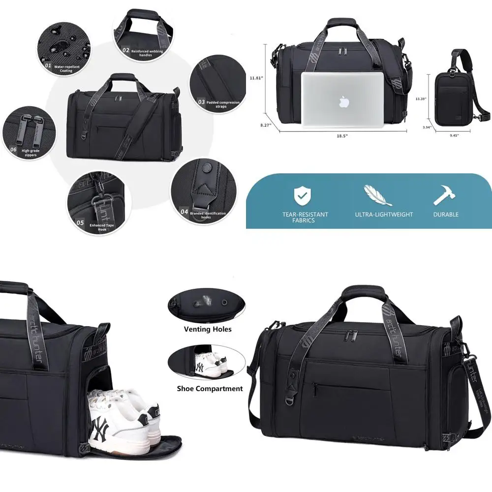 42L Large Travel Duffel Bag for Men and Women, Carry-On Luggage with Shoe Compartment, Ideal for Weekend Trips, Overnight Stays,
42L Large Travel Duffel Bag for Men and Women, Carry-On Luggage with Shoe Compartment, Ideal for Weekend Trips, Overnight Stays,