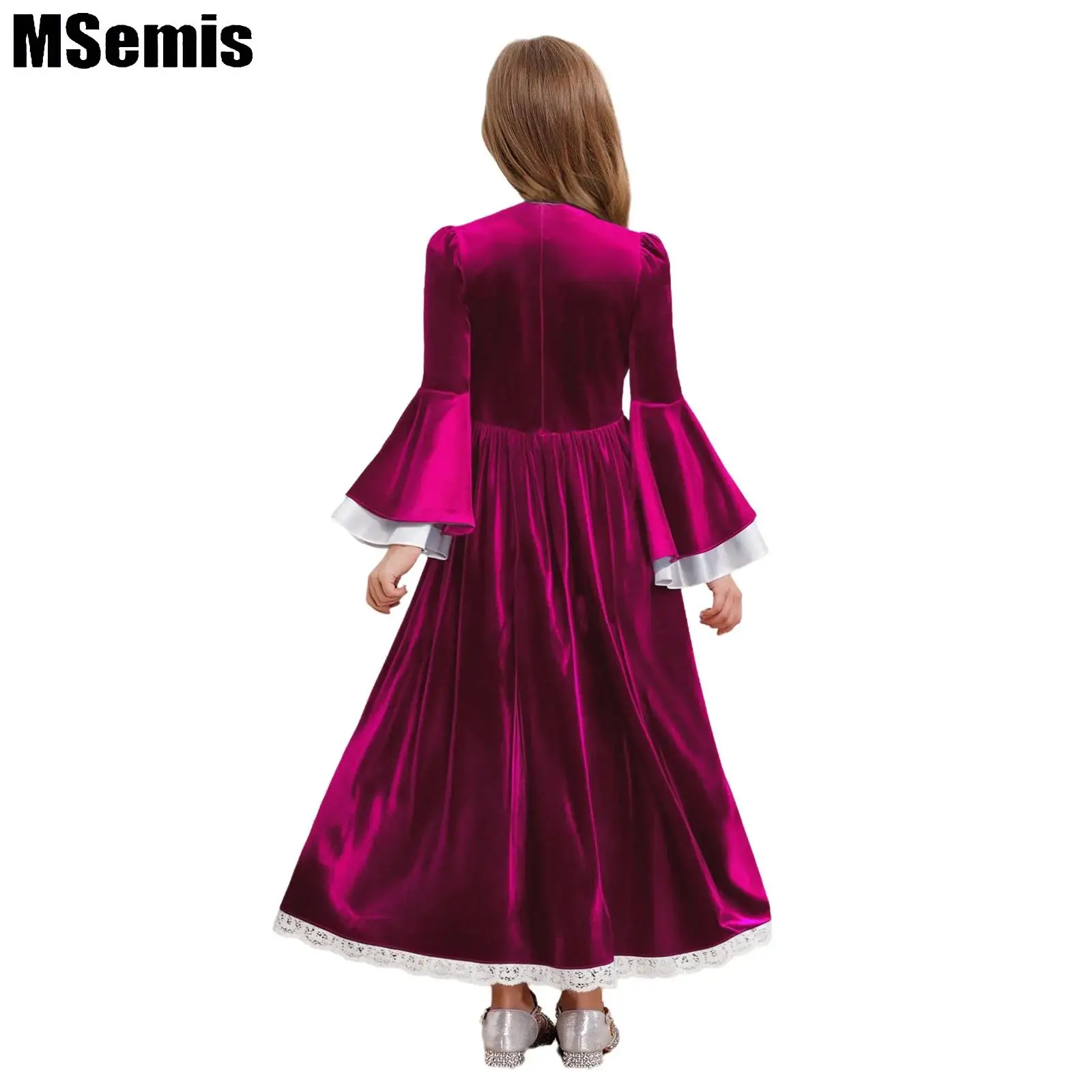 Girls Medieval Renaissance Victorian Princess Dress Gown Long Bell Sleeve Lace Trim Maxi Dress Robe Halloween Cosplay Costume
Girls Medieval Renaissance Victorian Princess Dress Gown Long Bell Sleeve Lace Trim Maxi Dress Robe Halloween Cosplay Costume
