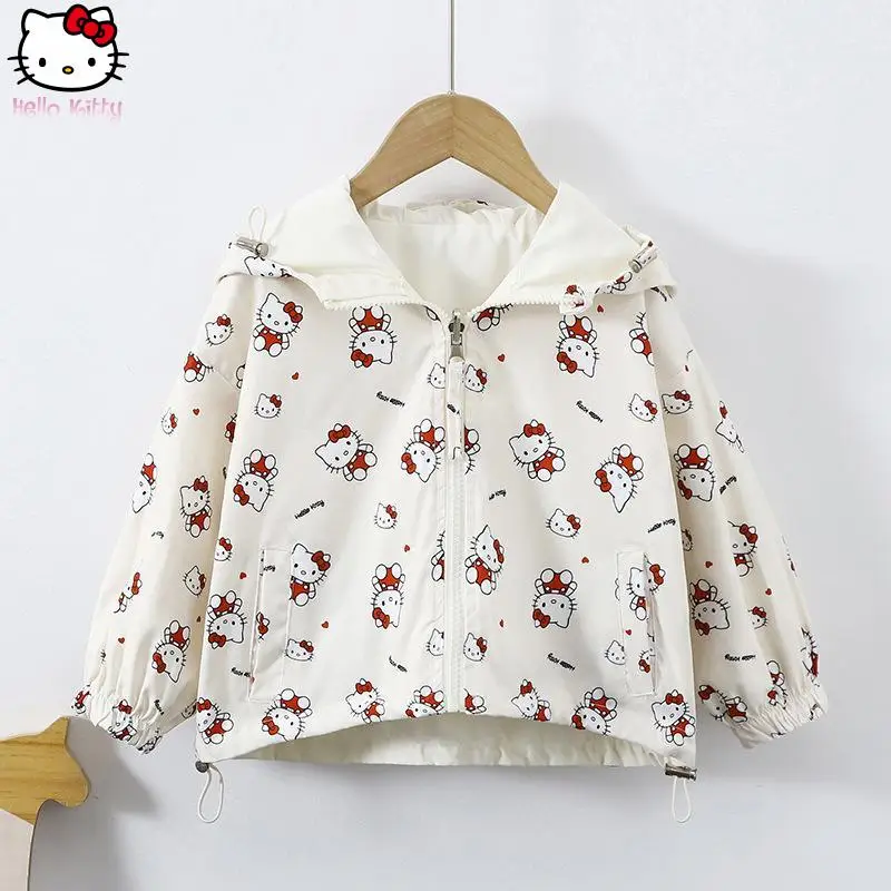 Cartoon New Girl Hello Kitty Double Sided Wears Jacket Anime Spring Autumn Kawaii Sanrio Windproof Hooded Jacket Fashionable
Cartoon New Girl Hello Kitty Double Sided Wears Jacket Anime Spring Autumn Kawaii Sanrio Windproof Hooded Jacket Fashionable