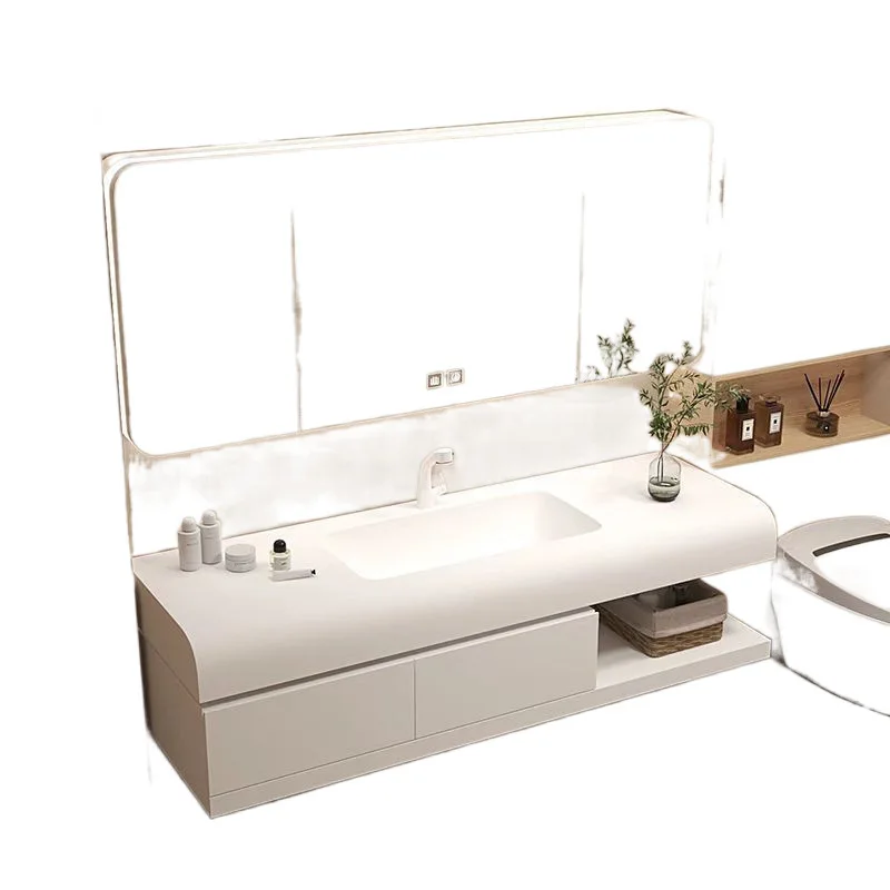 Skin feeling, integrated basin, bathroom cabinet, smart mirror, combination, simple washbasin.
Skin feeling, integrated basin, bathroom cabinet, smart mirror, combination, simple washbasin.