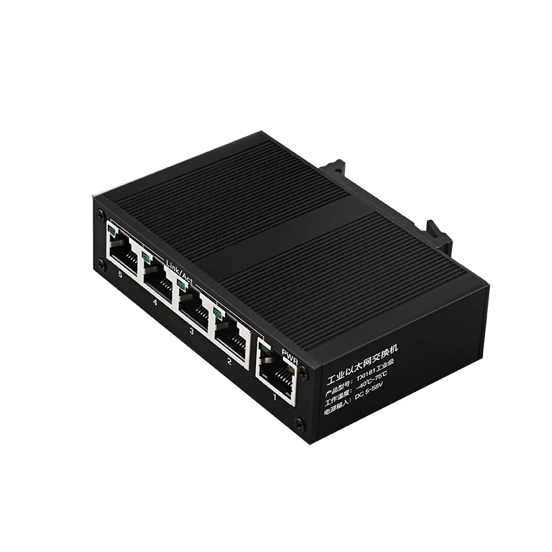 DIEWU 5-портовый быстрый переключатель RJ45, 10 Мбит/с/100/1000 Мбит/с, неуправляемый сетевой разветвитель промышленного класса, автоматический с DIN-рейкой, небольшой размер 
DIEWU 5-портовый быстрый переключатель RJ45, 10 Мбит/с/100/1000 Мбит/с, неуправляемый сетевой разветвитель промышленного класса, автоматический с DIN-рейкой, небольшой размер