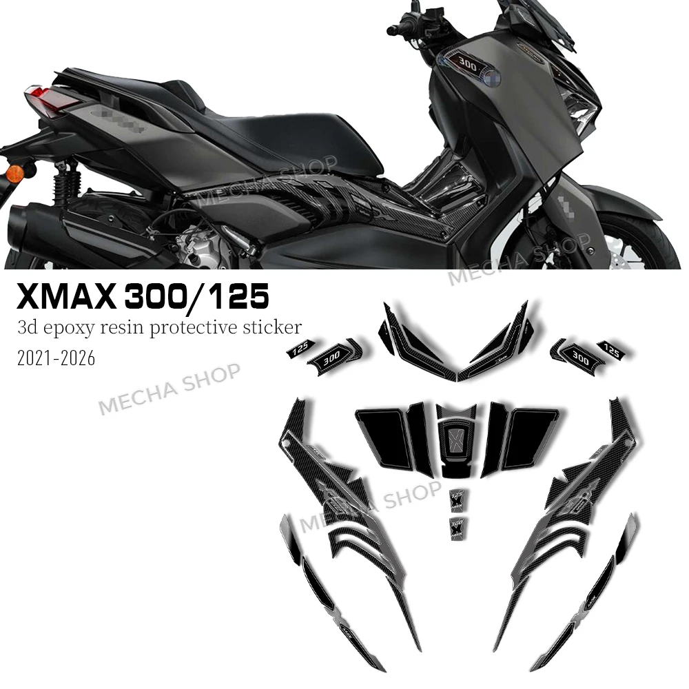 For xmax 300 sticker XMAX300 X MAX 125 2023 2024 2025 2026 Motorcycle Accessories 3D Epoxy Decal Protection Kit
For xmax 300 sticker XMAX300 X MAX 125 2023 2024 2025 2026 Motorcycle Accessories 3D Epoxy Decal Protection Kit