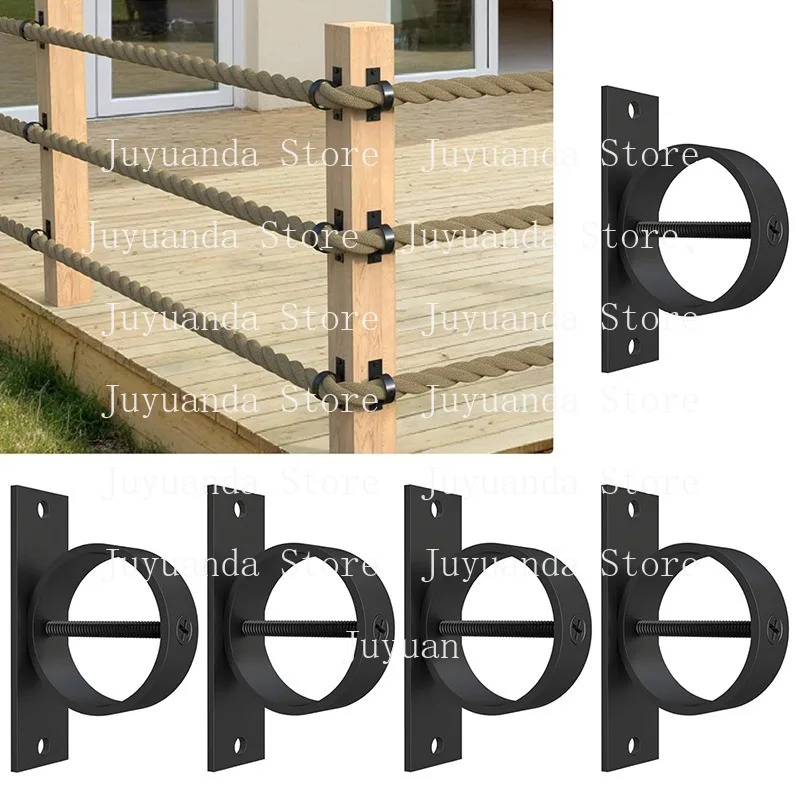 304 Stainless Steel Rope Clamp Rope Fence Bracket Decorative Ring Rope Holder with Cross Screw
304 Stainless Steel Rope Clamp Rope Fence Bracket Decorative Ring Rope Holder with Cross Screw