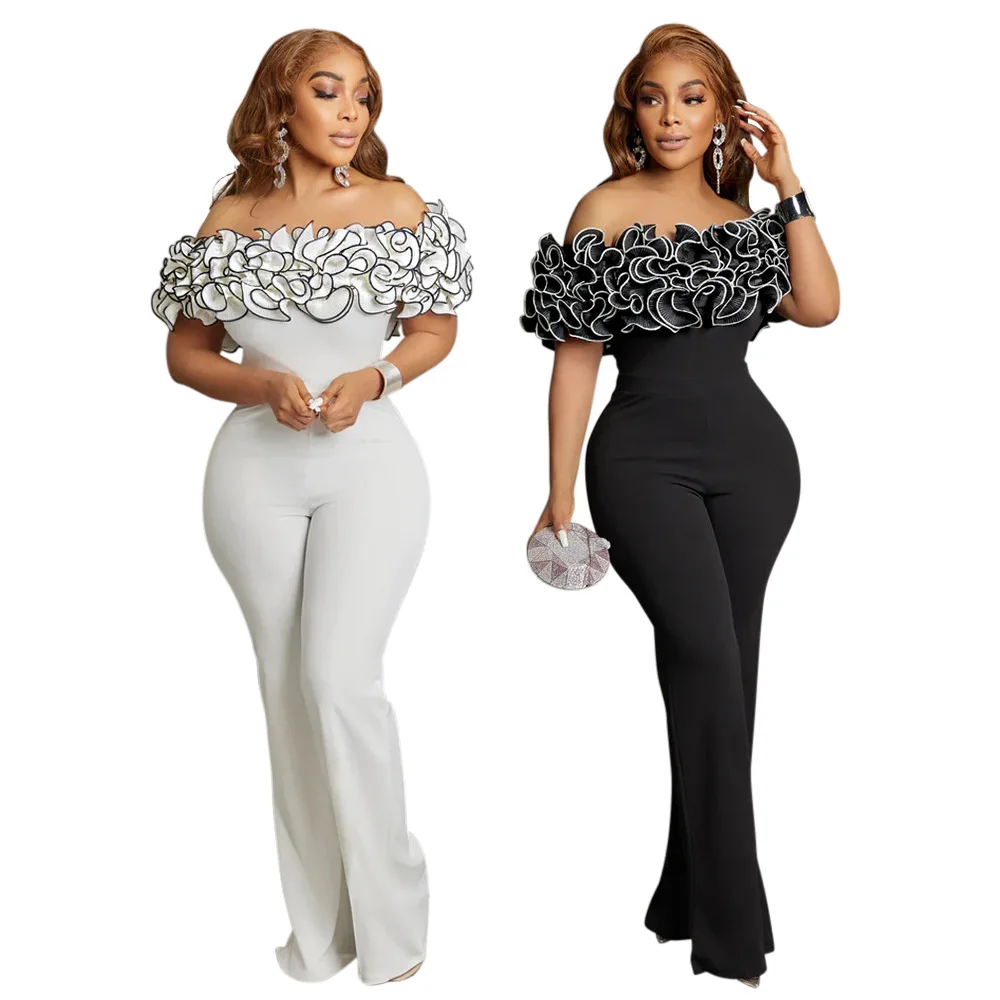 Lotus Leaf Tight Jumpsuit Short Sleeve Bodycon Bodysuits Overall Pants Women Slim Shaper Trousers One Piece Outfits Sexy Rompers
Lotus Leaf Tight Jumpsuit Short Sleeve Bodycon Bodysuits Overall Pants Women Slim Shaper Trousers One Piece Outfits Sexy Rompers