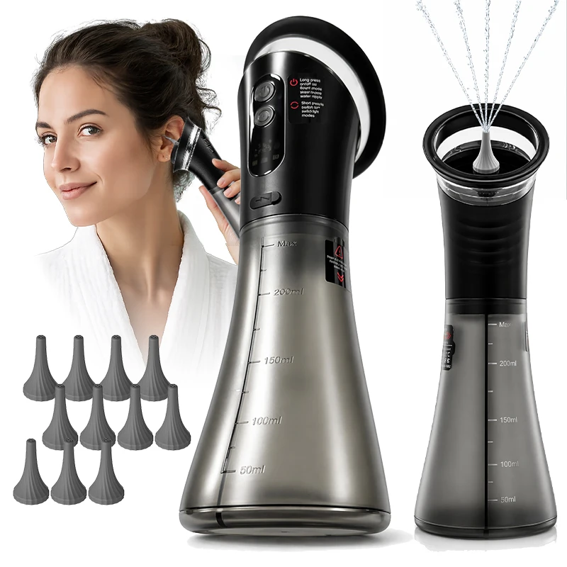 Water Powered Ear Irrigation Flusher 3 Adjustable Pressure Electric Ear Cleaning Tool with 2-in-1 Water Tank Home Ear Care Use
Water Powered Ear Irrigation Flusher 3 Adjustable Pressure Electric Ear Cleaning Tool with 2-in-1 Water Tank Home Ear Care Use