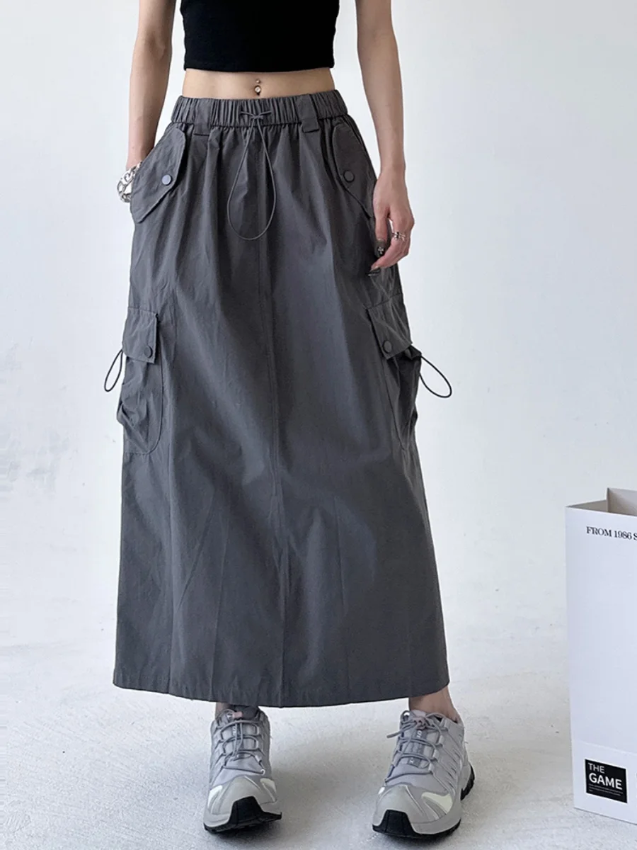 American Sle Workwear Skirt High Waist A-Line Midi Skirts for Women Summer New Arrival Casual Split Design
American Sle Workwear Skirt High Waist A-Line Midi Skirts for Women Summer New Arrival Casual Split Design