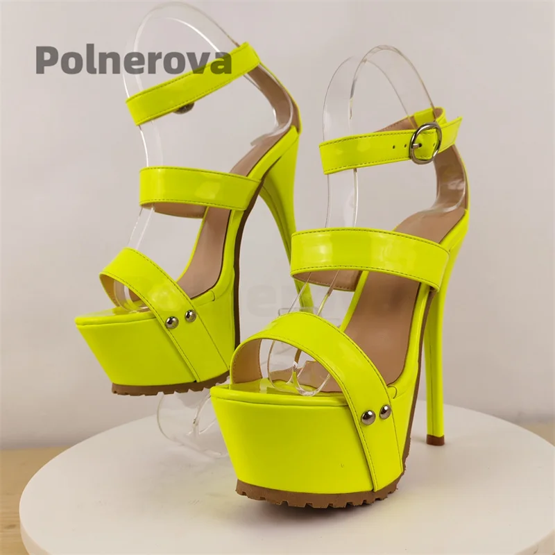 Stiletto Heels Platform Sandals for Women Open Toe Solid Straps Sexy Summer Shoes Ankle Buckles Party Runway Sandals Custom
Stiletto Heels Platform Sandals for Women Open Toe Solid Straps Sexy Summer Shoes Ankle Buckles Party Runway Sandals Custom
